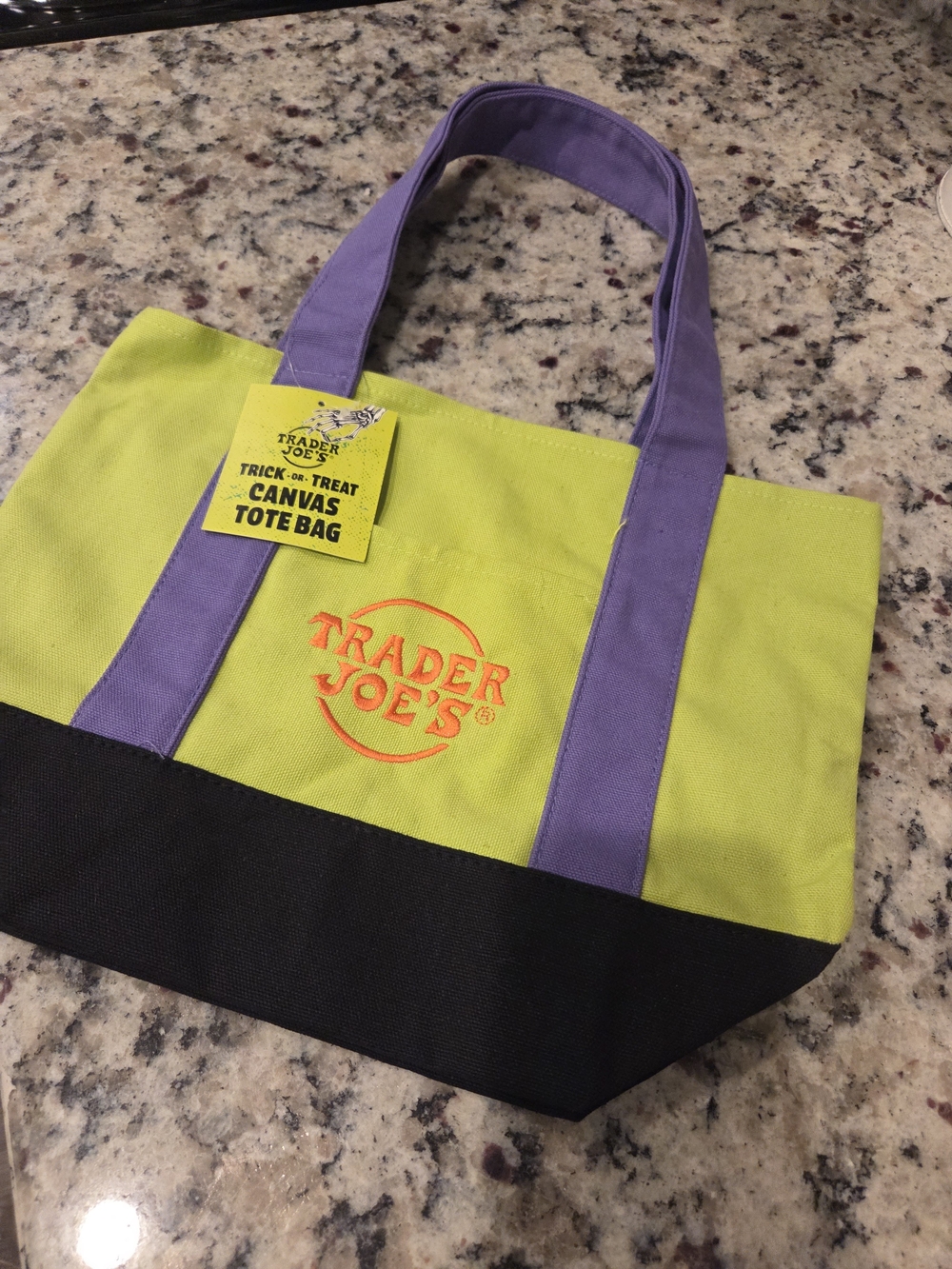Trader Joe's Mini Canvas Tote Bag- Halloween